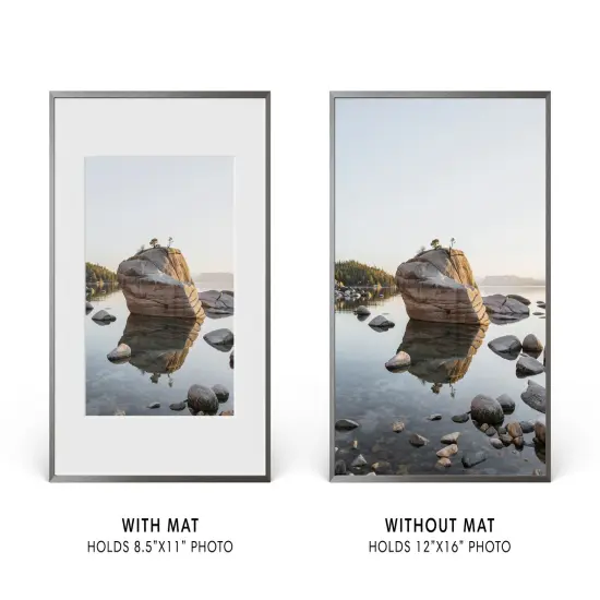 Haus and Hues Premium Aluminum Gray and Brass Frame {4}