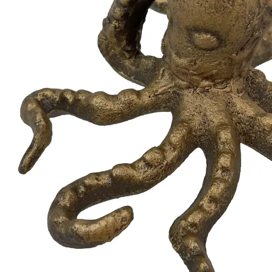 Bronze Cast Iron Octopus Paper Towel Holder Kitchen Bathroom Decor Organizer {4}