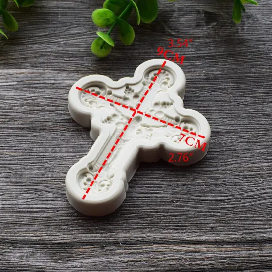Detailed Crucifix Silicone Mold {2}