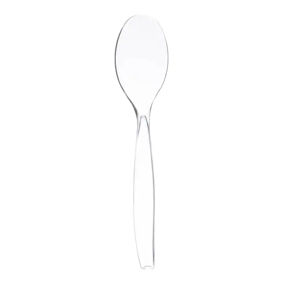 Clear Disposable Plastic Serving Spoons (150 Spoons) {1}
