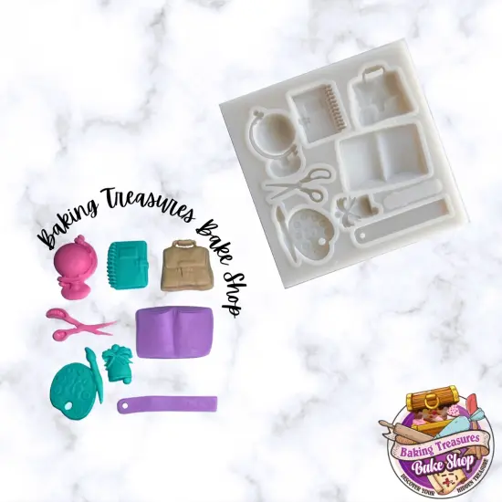 Old School Themed Silicone Mold {1}