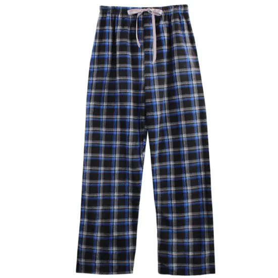Mens Fleece Lounge Pants Black and Blue Colorway Black / Blue {3}