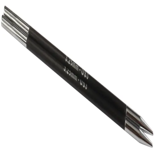 KnitPro-Karbonz Normal Interchangeable Knitting Needles 5"-Size 3/3.25mm {1}