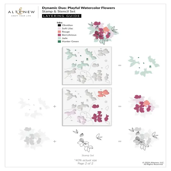 Dynamic Duo: Playful Watercolor Flowers {4}