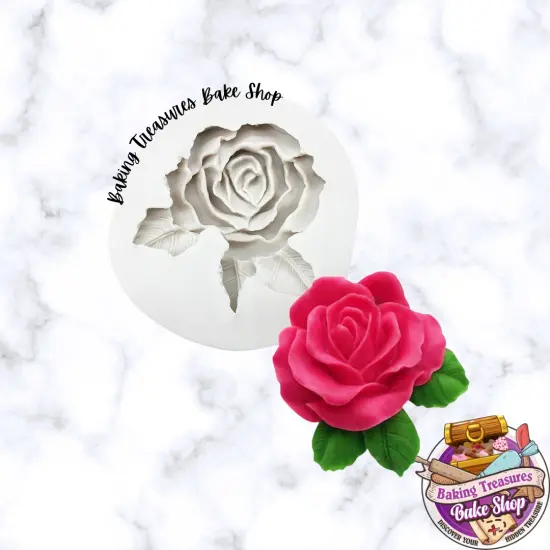 Single Rose Silicone Mold {1}