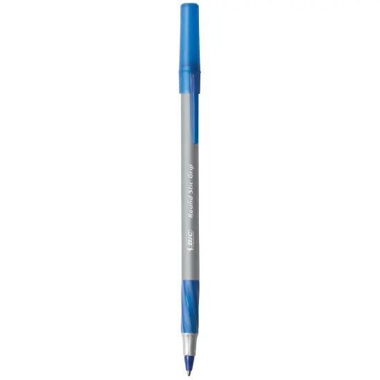 BIC Round Stic Grip Xtra Comfort Blue Ballpoint Pens, Medium Point (1.2mm), 36-Count Pack, Excellent Writing Pens With Soft Grip for Superb Comfort and Control {4}