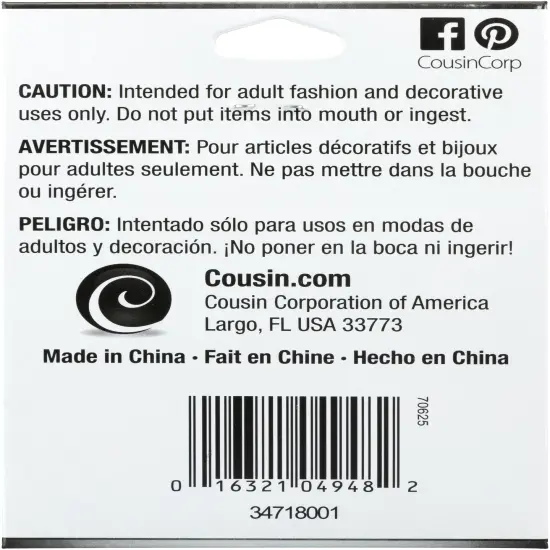 CousinDIY Jewelry Basics Metal Chain 100"-Antique Gold Small Oval {2}