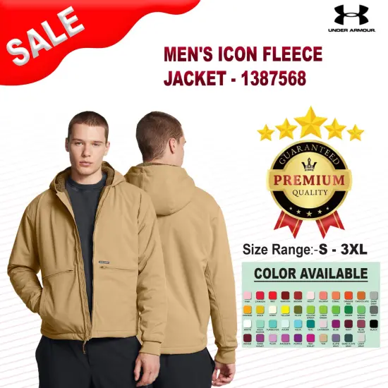 Under Armour&reg; Men's Icon Fleece Jacket Black/ black {2}