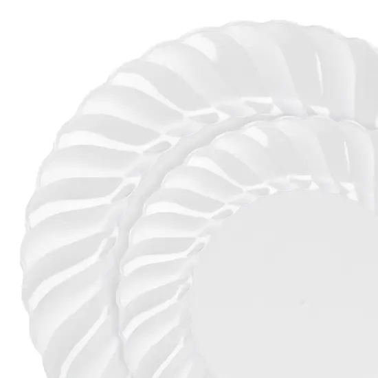 Clear Flair Plastic Dinnerware Value Set (144 Guests) {1}