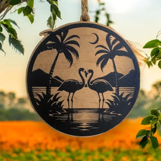 Ornament - Flamingo BLACK {3}