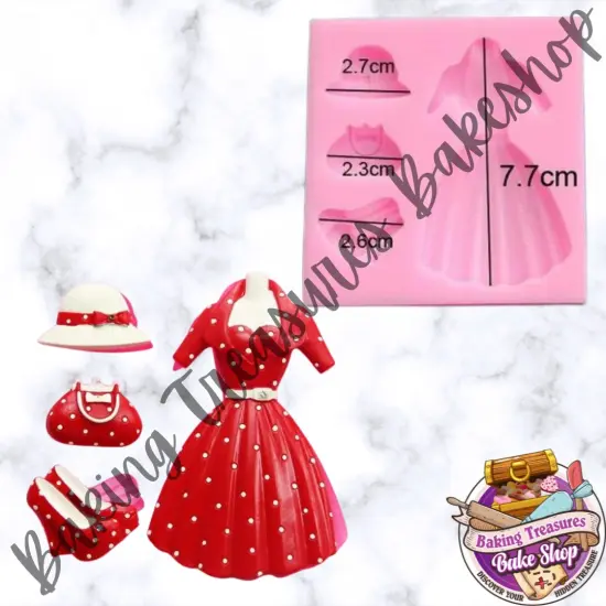 Pin-up Dress Silicone mold {2}