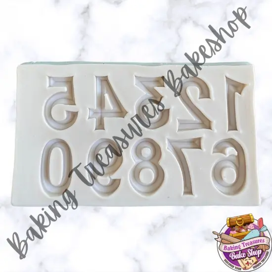 Numbers Small Silicone Mold {2}