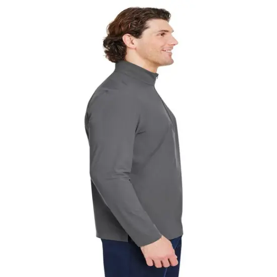 Devon & Jones® Crown Lux Performance Men's Windsor Welded Quarter-Zip GRAPHITE {4}