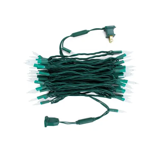 70 LED Indoor Outdoor Crosshatch Pointed Tip Christmas String Lights Cool White {6}