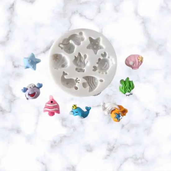 Ocean Life Silicone Mold #3 {1}