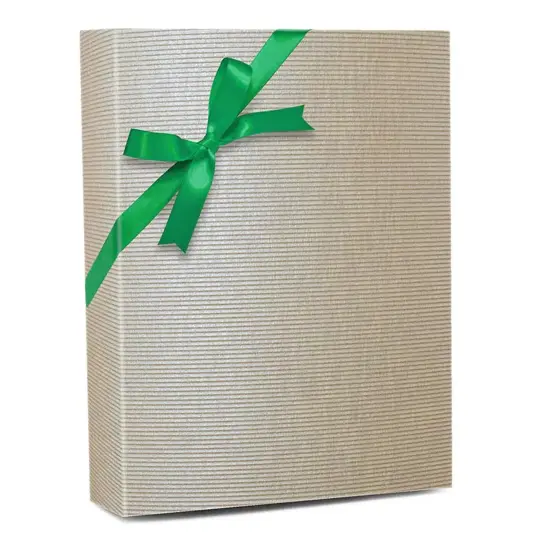 Ice Kraft Embossed Metallic Wrapping Paper 24" x 417" Roll {2}