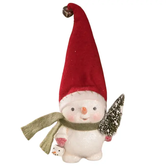 Stocking Cap Snowman 4" {1}