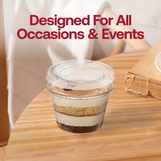 Lid For Clear Plastic Portion / Souffle cup - 4oz (2500 Lids) {5}