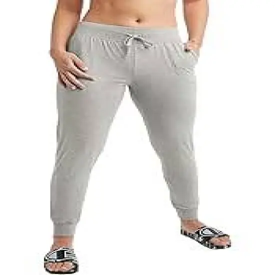 Burnside&reg; Ladies' Soft Jersey Jogger HEATHER BLACK {6}