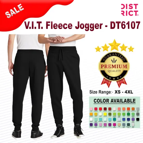 District&reg; V.I.T. Fleece Jogger Heathered charcoal {2}