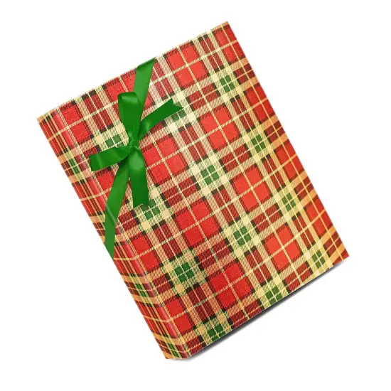 Plaid Christmas Wrapping Paper Rich Plaid 30 '' &times; 417 ' {5}