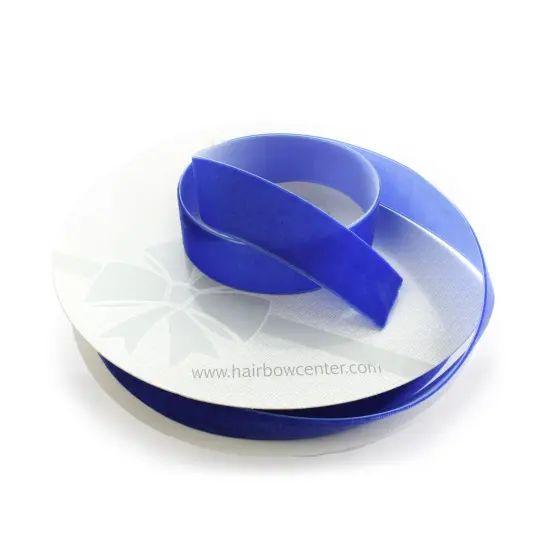 1" Velvet Ribbon (5yd & 25yd Spool Lengths) Cobalt Blue {4}