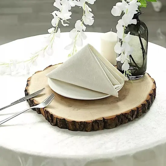 18" wide Natural Round Poplar Wooden Slices Party Tabletop Wedding Crafts {4}