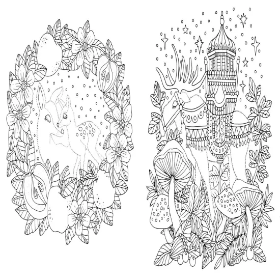 Fairy Tales & Folklore Coloring Book: A Magical Journey Inspired by Scandinavian Fables {4}