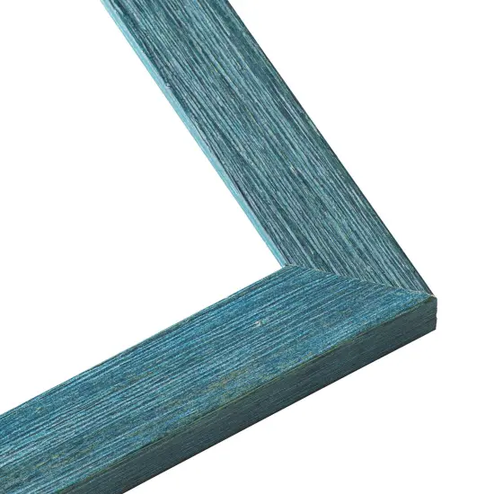 Simple Blue Picture Frame - UV Acrylic, Backing Board, Hanging Hardware Included {3}