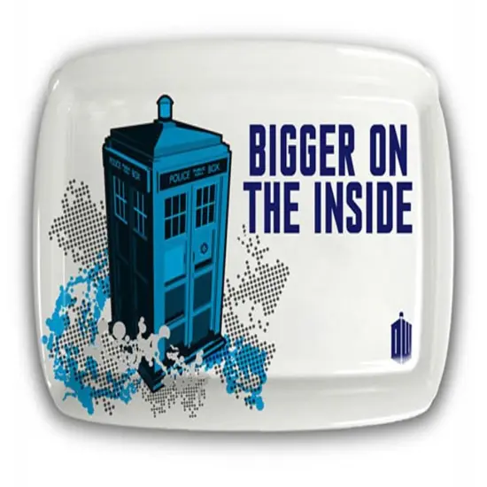 Doctor Who TARDIS "Bigger on the Inside" Serving Tray {1}