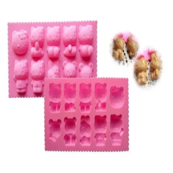 Cute Cat hk Silicone Mold #1 {3}