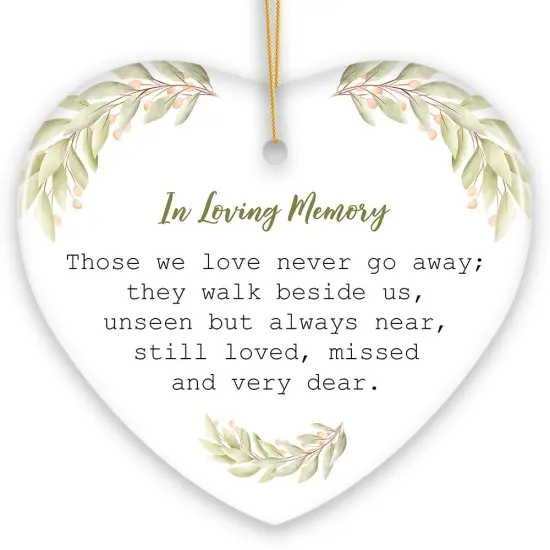 Always Near, Forever Dear Memorial Ornament, Christmas Keepsake for Loved Ones {6}