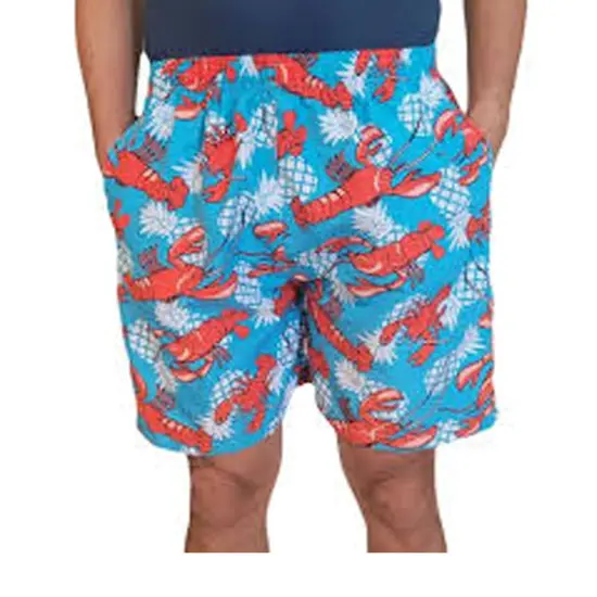 COMFORT ZONE Men's Swimming Trunk Set Lobster Assorted Sizes 6 Piece {4}