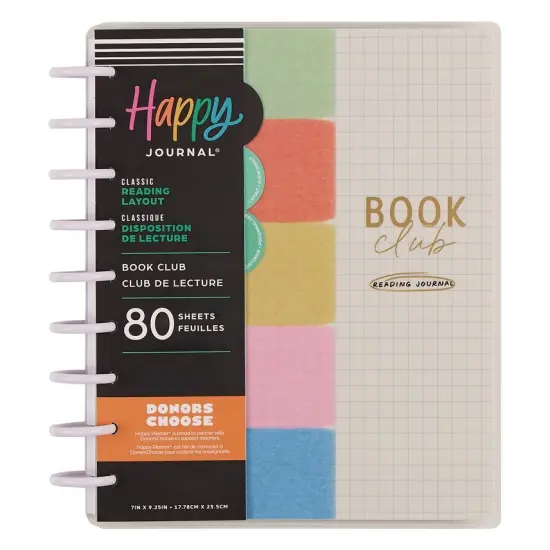 Happy Planner Classic Disc Bound Journal-Book Club Reading {1}
