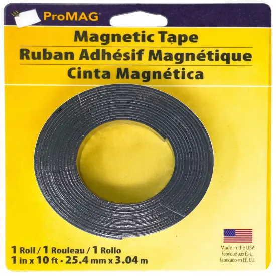 ProMag Heavy-Duty Magnetic Tape 1"X10'-Black {1}