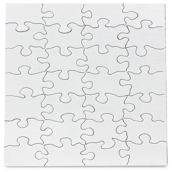 Hygloss Compoz-A-Puzzle Blank Jigsaw Puzzle 5.5"X8" 24/Pkg-28 Pieces {1}