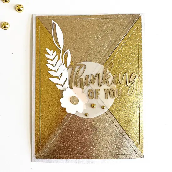 GLITTER CHAMPAGNE Mirror Foil Cardstock - 12x12 Cardstock - Encore {2}