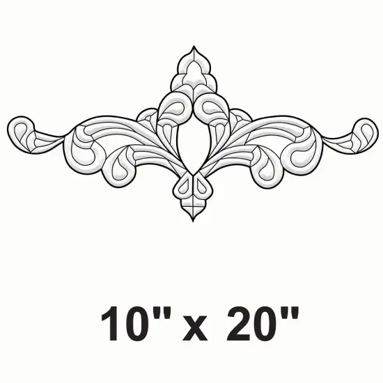 10" x 20" Exquisite Clear Glass Bevel Cluster EC165 {2}