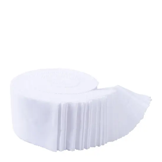 Confetti Cotton 2.5" Strip Roll (Jelly Roll / Rolie Polie) in Bright White byfor Riley Blake (RP-120-BWHITE-40) {3}