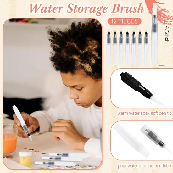 12 Set Pre Drawn Canvas Kit to Paint and DIY Sip Kit Cute Pre Printed Canva with Paints and Brushes Multicolor {4}