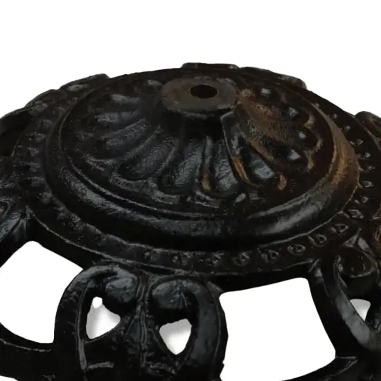 Cast Iron Oil Lamp Bowl for Wall Lamps 5.25 in Inside Diameter Bracket Not Included {4}