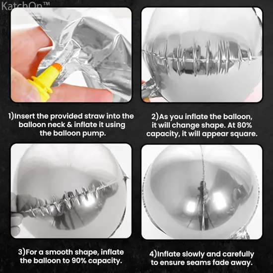 Hot Pink and Silver Balloons - 22 Inch(Hot Pink, Silver) {2}