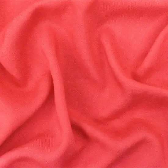Red Solid Rayon Challis Woven Fabric By the Yard {2}