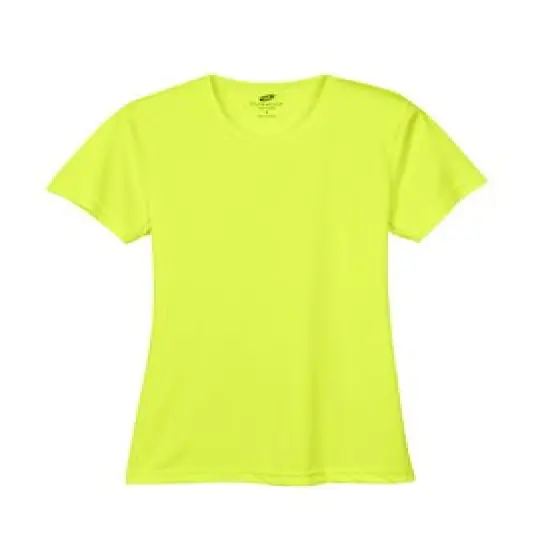 UltraClub&reg; Ladies Cool & Dry Sport Performance Interlock T-Shirt Bright Yellow {1}