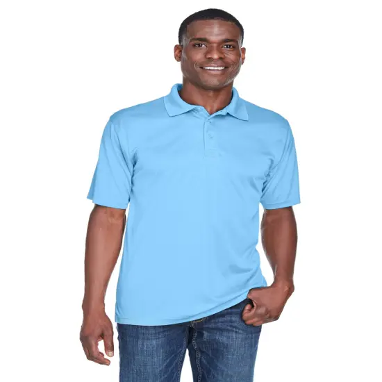 UltraClub&reg; Men's Cool & Dry Sport Performance Interlock Polo Royal {5}
