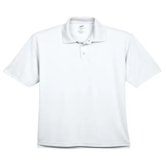 UltraClub&reg; Men's Cool & Dry Sport Performance Interlock Polo White {1}