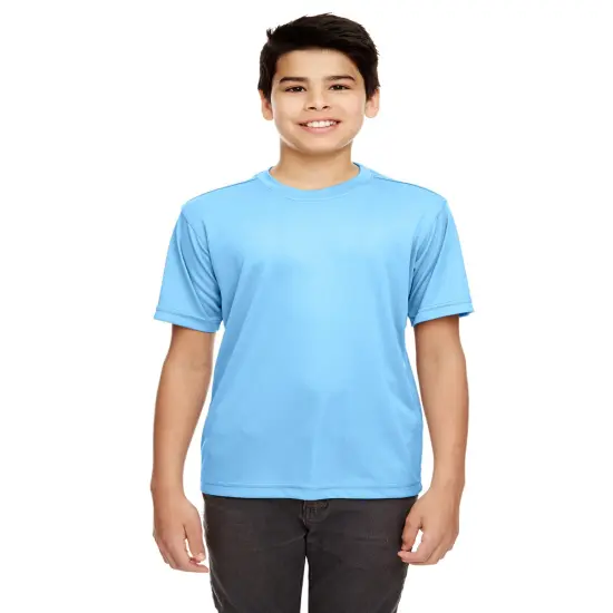 UltraClub&reg; Youth Cool & Dry Basic Performance Crew Neck Short Sleeve T-Shirt ROYAL {3}