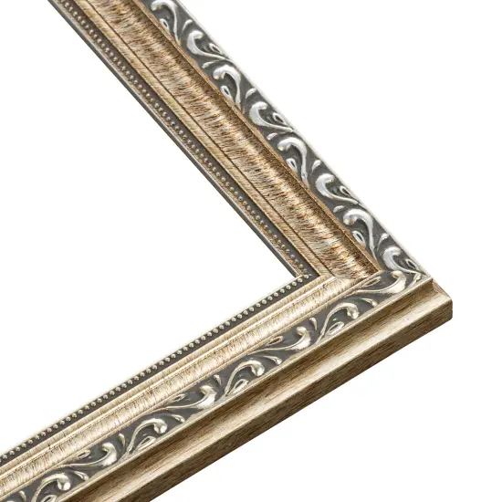 Deco Silver Picture Frame - UV Acrylic, Backing Board, Hanging Hardware Included {4}