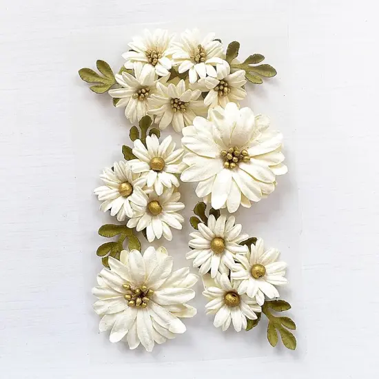 Pack of 3 - Little Birdie Fairy Garden Paper Flowers 5/Pkg-Amor Mio {3}