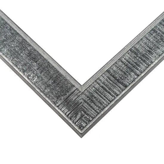 Photo Size Distressed Black Picture Frame - UV Acrylic, Foam Board Backing, Hanging Hardware {4}